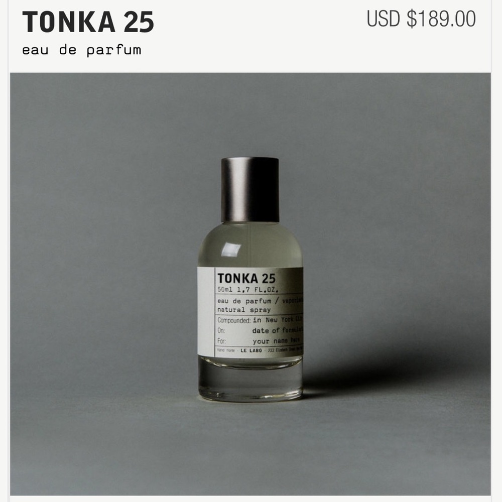 Le Labo Tonka 25 1.7oz